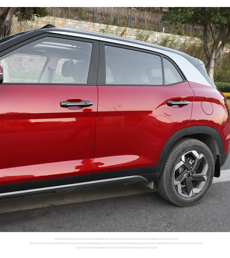 Chrom Carbon Faser Auto Türgriff Abdeckung Für Hyundai Creta