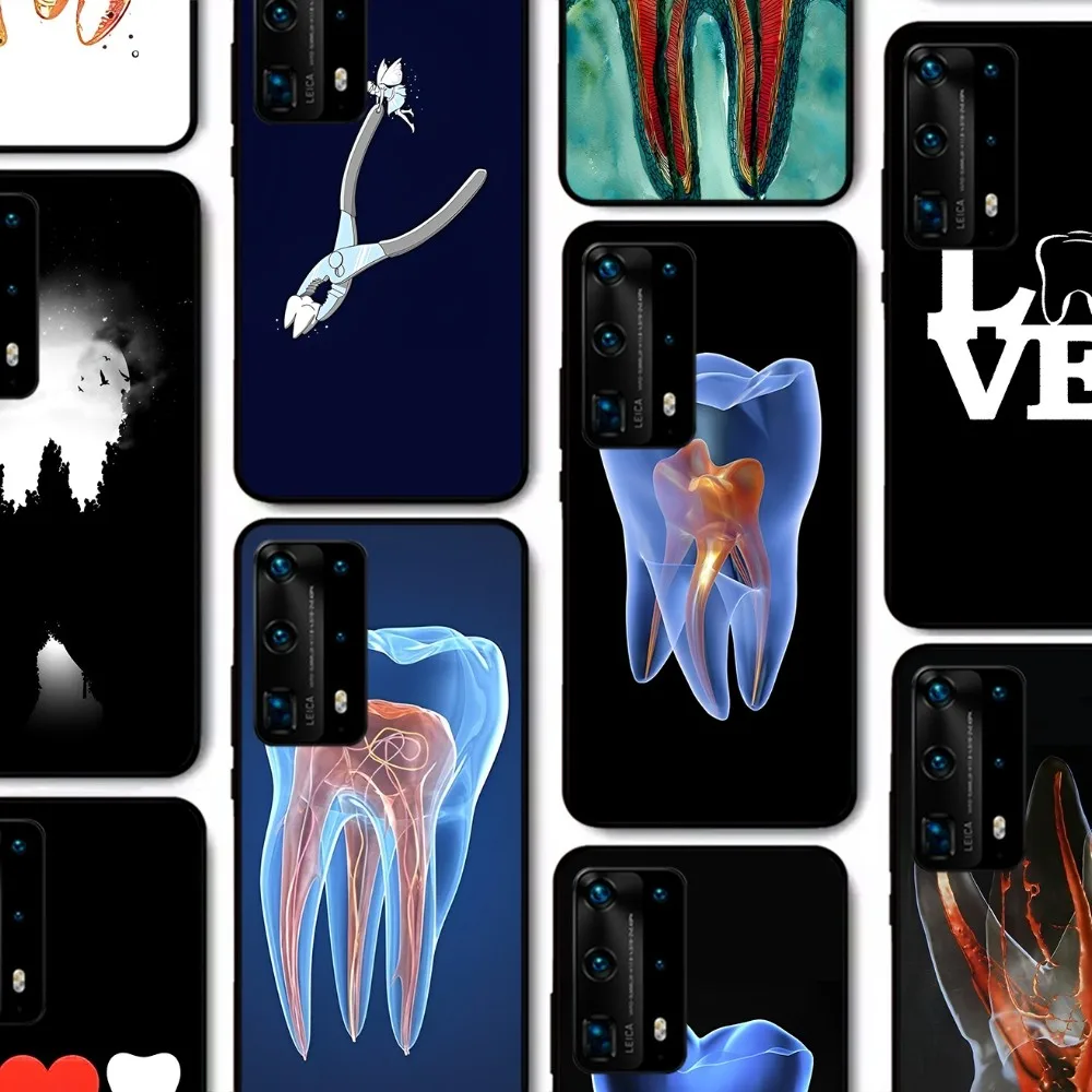 

Dentist Tooth Pattern Phone Case For Huawei P 8 9 10 20 30 40 50 Pro Lite Psmart Honor 10 lite 70 Mate 20lite