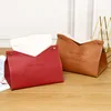 High-end Leather Tissue Box Hotel Room Home Living Room Light Luxury Creative Design Pumping Box Napkin Holder Car Tissue Holder 3