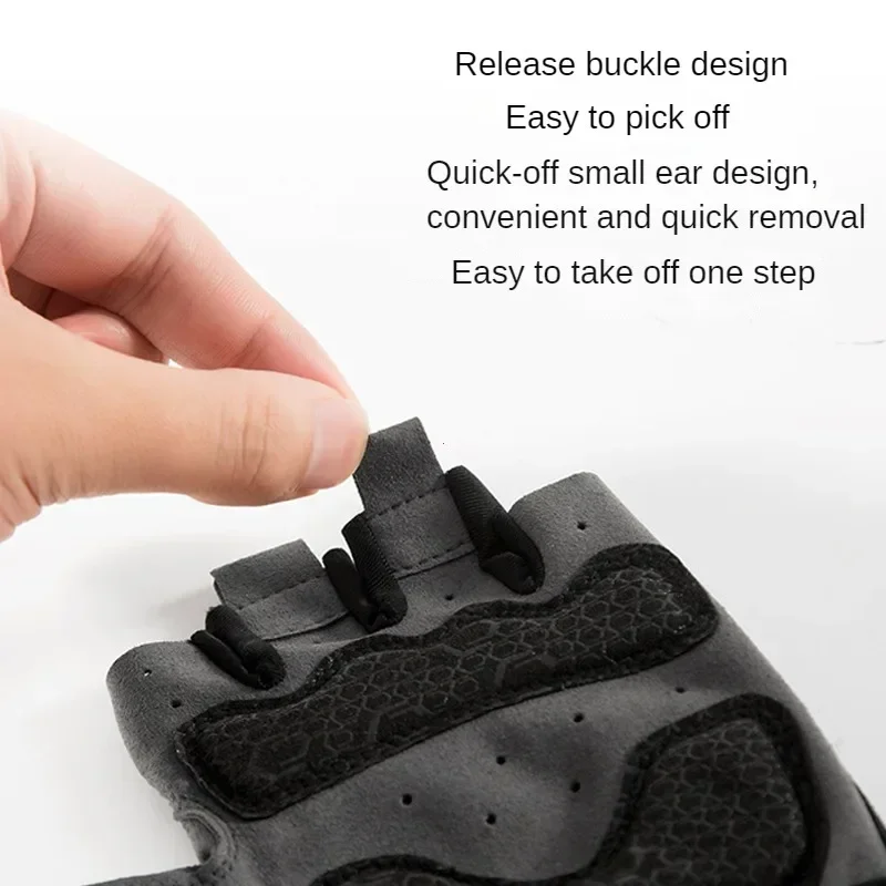 Summer Non Slip Wear-resistant Cycling Gloves Man Woman Road Bike Half Finger Bicycle Gloves MTB Sports Mountain Bike 3