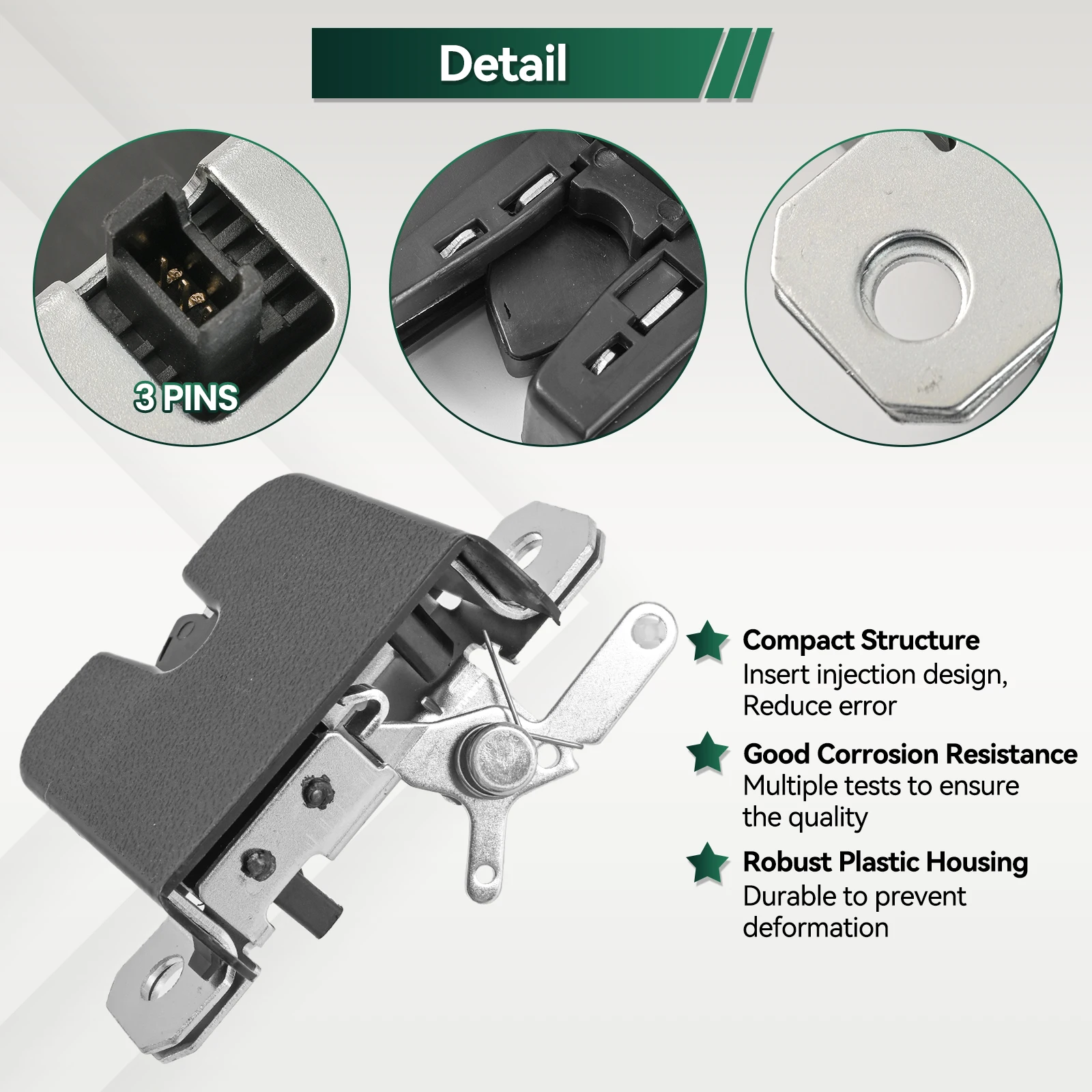 VW Transporter T5 2003-ON Campmob 2010-ON Tailgate Boot Lock Latch Mechanism 7E5827505B 7E5827505A 7E5827505C 7E5827505D