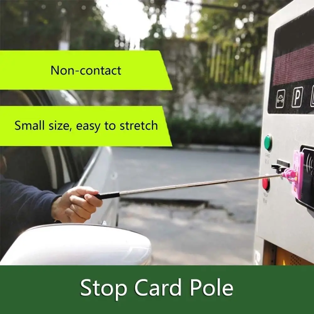 Contactless Payment Stainless Steel Telescopic Parking Stick