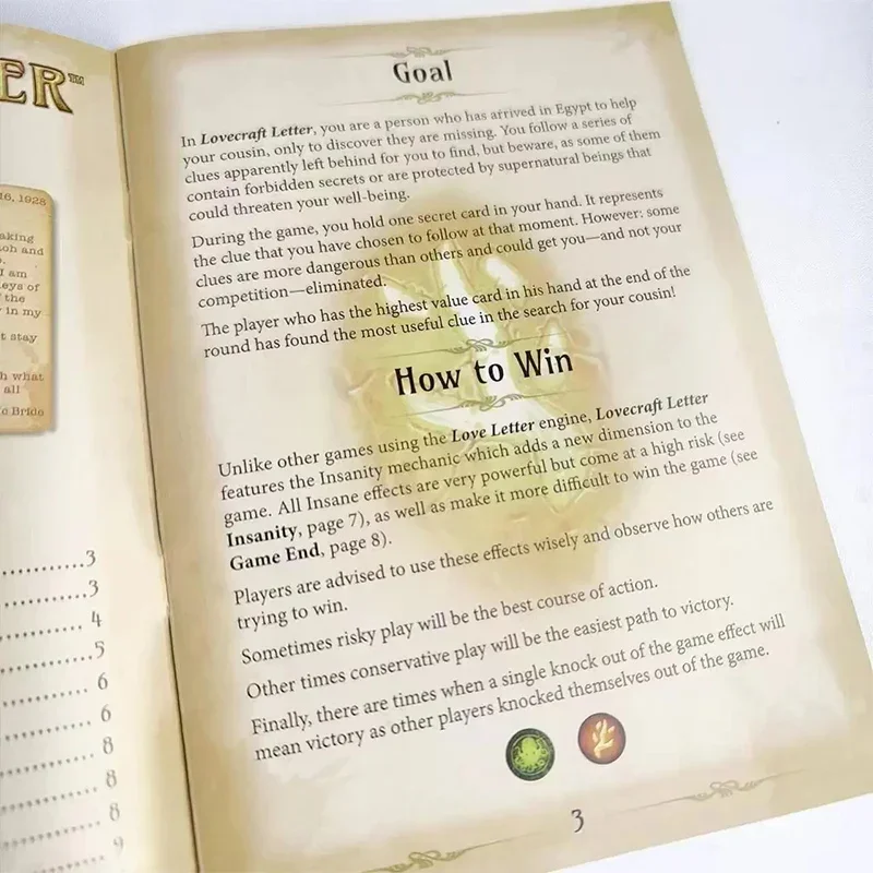 LOVECRAFT LETTER - Cthulhu Love Letter Game for Casual Parties 6