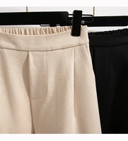 Plus Size Woolen Pants For Women 2025 Autumn Winter New Arrival High Waist Big Stretch Large Size Trousers Women Casual Pants - Image 6