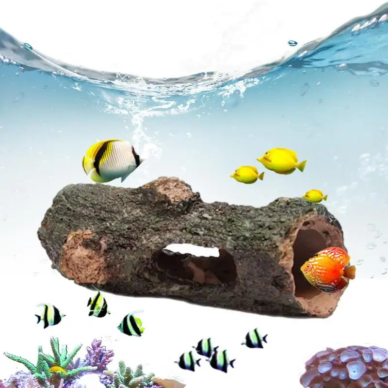 Decorazioni Per Acquario Acquario Ornamento Per Albero Cavo Pesce Gamberetti Tartaruga Rifugio Nascosto Per Cichlid Betta Decorazione Per Acquario