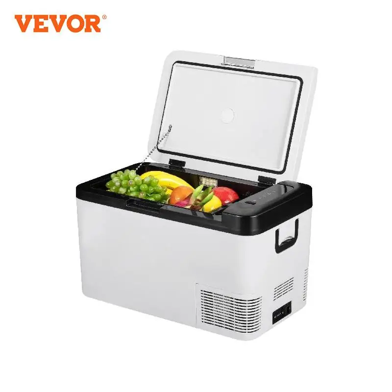 Vevor Frigorifero Per Auto 25L Frigo Elettrico Da Viaggio Da 60W A Doppia Zona Con Controllo Di L'App, Uso Per Camper, Campeggi, Barche, Campeggio, Pe