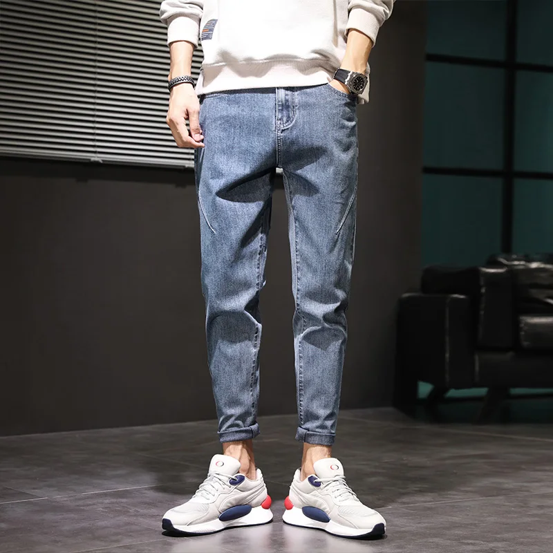 Korean All-match Haren Trousers Men's Clothing Youthful Vitality Vintage Pockets Spliced 2024 Spring Autumn Commute Casual Pants