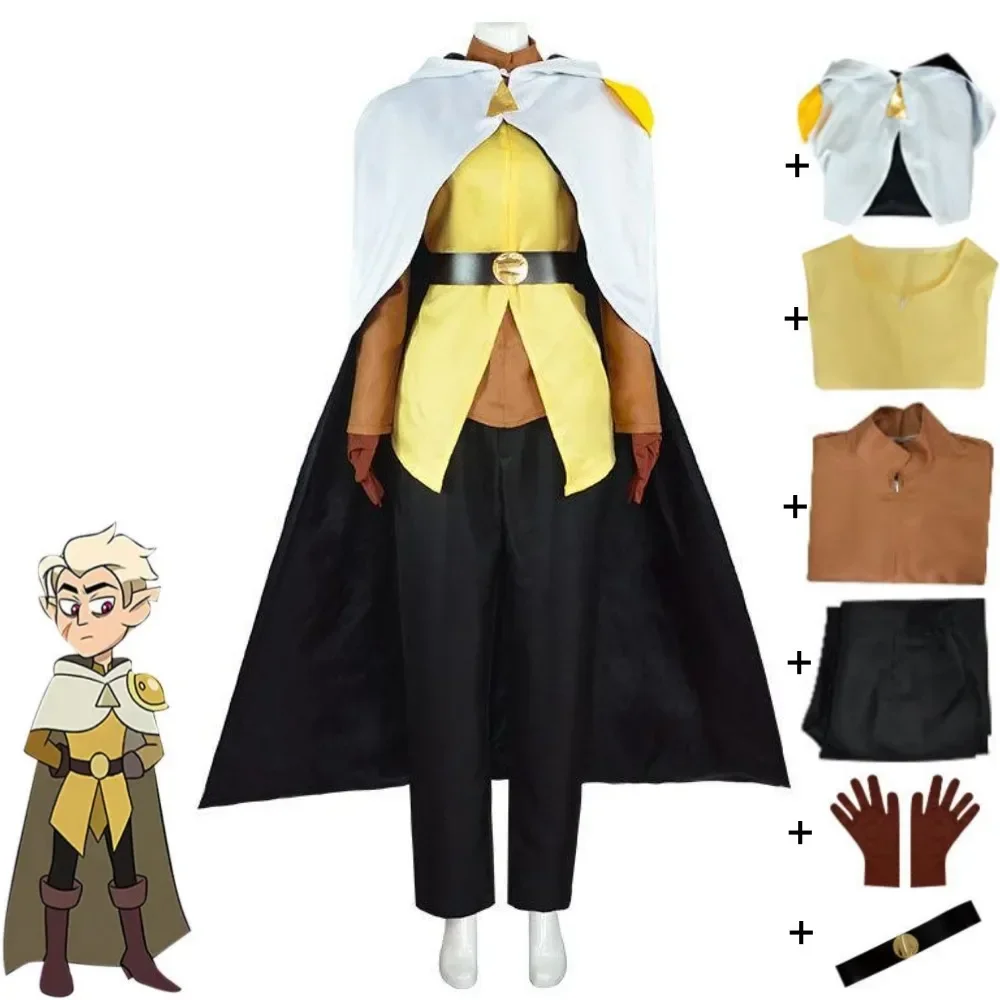 

Anime The Owl House Hunter Golden Guard Cosplay Costume Adult Man Woman Uniform Hallowen Carnival Party Role Play Suit