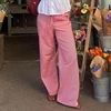 BIIKPIIK Casual Striped Pants Vacation Streetwear Knitted Trousers All-match Loungewear Slacks Beach Party Summer Autumn Bottoms 4