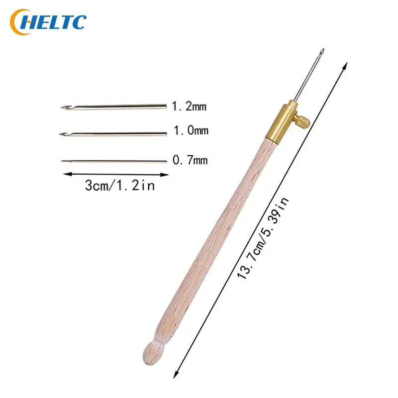 LMDZ Embroidery Punch Needle with 3 Needles Punch Pen Embroidery Cross Stitch Craft Kit French Crochet for Sewing Knitting sewing needles,crochet needles,sewing knitting tools,embroidery kit