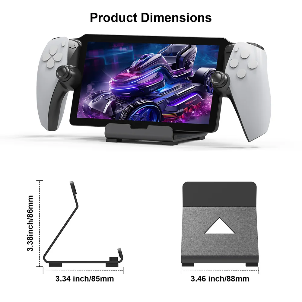 미끄럼 방지 실리콘 패드가 있는 데스크탑 브래킷 랙 태블릿 스탠드 PS5 포털 스팀 데크 ROG 스위치용 휴대용 게임 콘솔 홀더