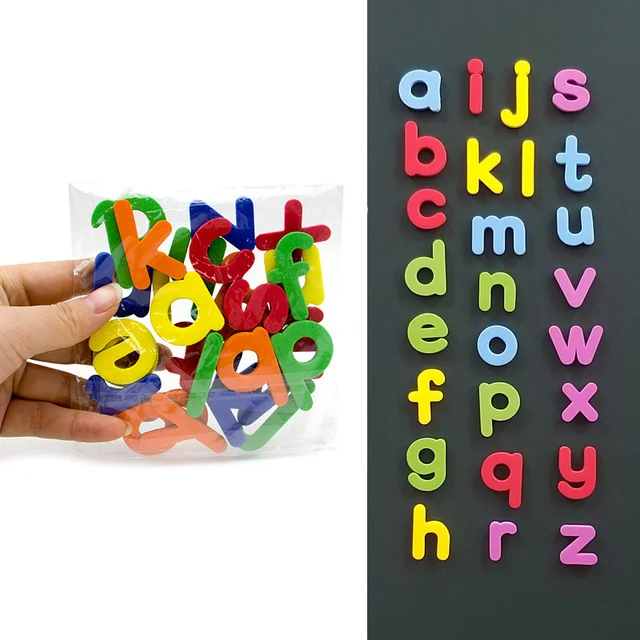 24-76pcs EVA Foam Magnetic Alphabet Letters Learning Spelling Counting Set Refrigerator Stickers Educational Toys For Toddlers