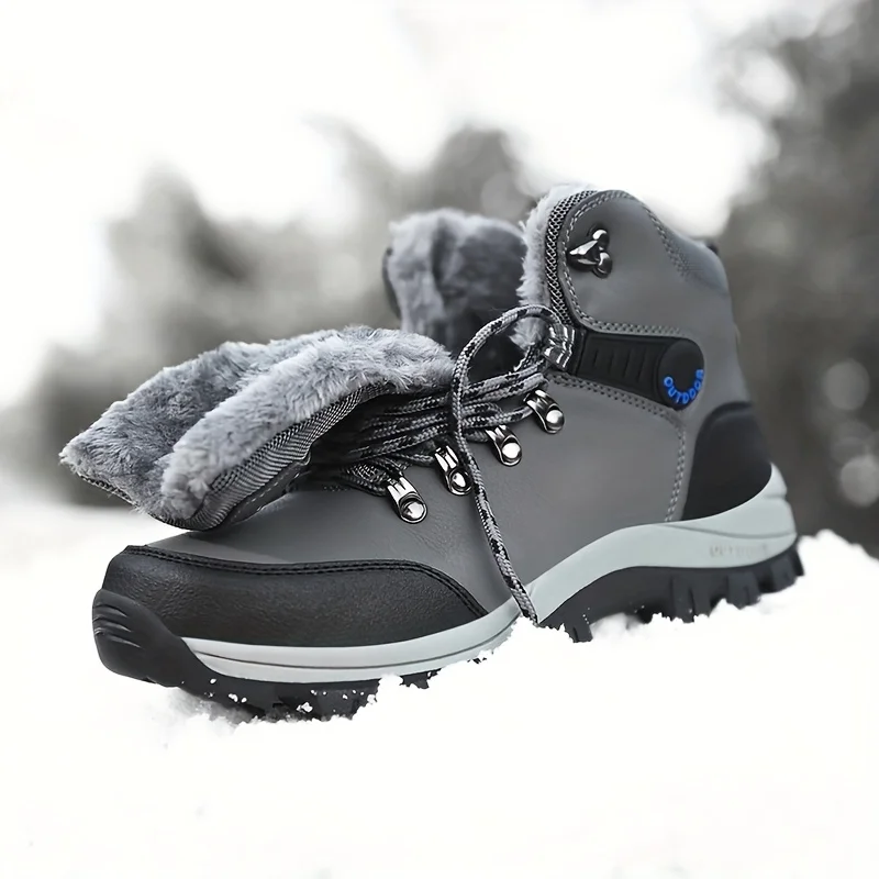 Winter Boots PU Sneakers, Snow Boots, Hiking Boots &-Non-Slip & High Top!