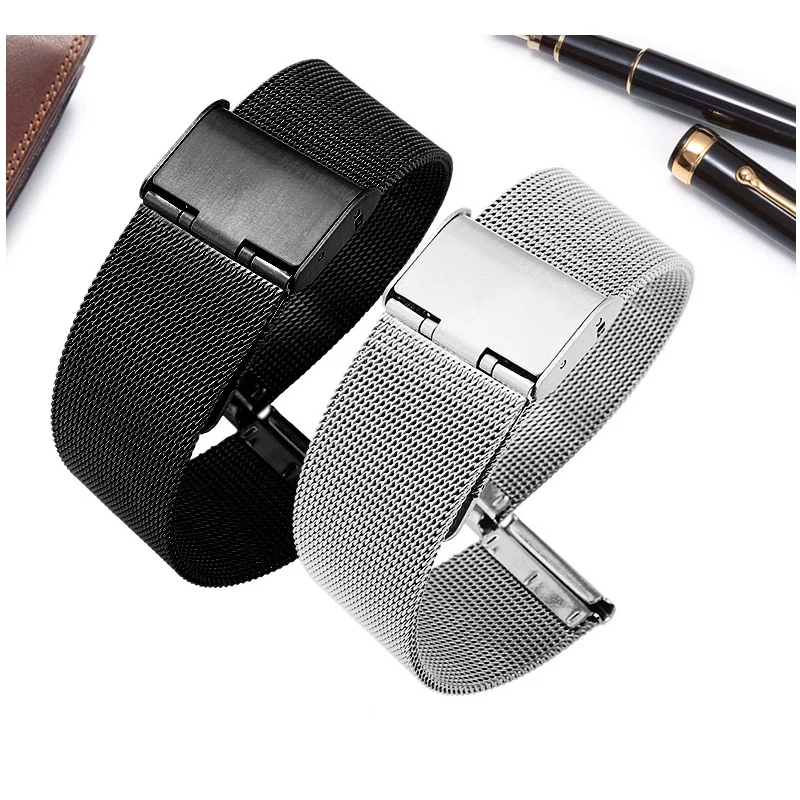 Stainless Steel Milanese Watch Strap with Tool - Universal Waterproof Watch Bracelet Accessory
