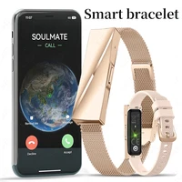 LIGE Call Reminder Smart Bracelet Sleep Heart Rate Monitoring Sport Fitness Tracker Couple Smart Wristband with Free APP 2 Bands