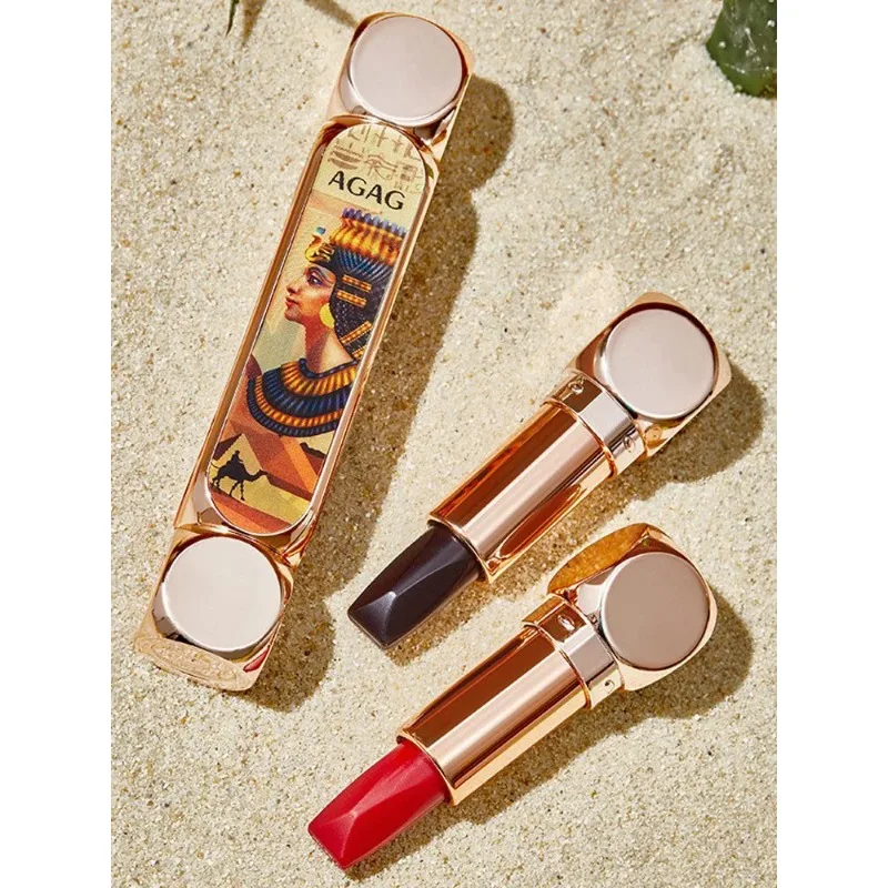 

Agag Pharaoh Magic 3Dimensional Magic 6Color Lipstick Does Not Fade No Stain on Cup Cheap Double-Tube Double-Headed One 6-Color