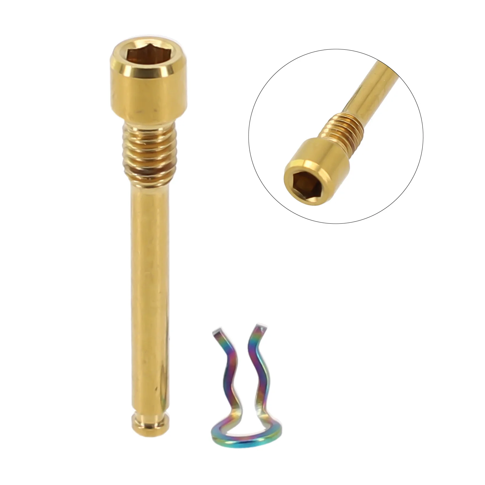 Fahrrad-Hydraulische Scheibenbremsbelag Bolzen Titanlegierung Pin Einsatz Bremssattel Schraube Retainer Pin Für Shimano XTR Ultegra M985/R8070 – Detail 15