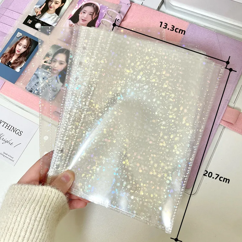 Fundas transparentes A5 para álbum de fotos, 1P, 2P, 4P, relleno interno,  almacenamiento de tarjetas, hojas sueltas, 10 unidades - AliExpress