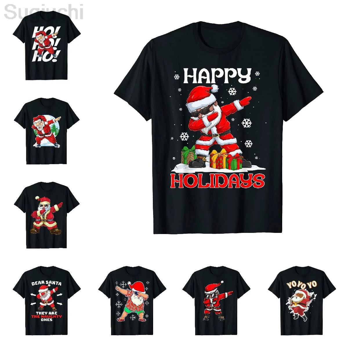 Grappige Kerstman Dab Dans Deppen Vrolijk Kerstfeest Gift shirt Hop Tops 100% Katoen Tees| | - AliExpress