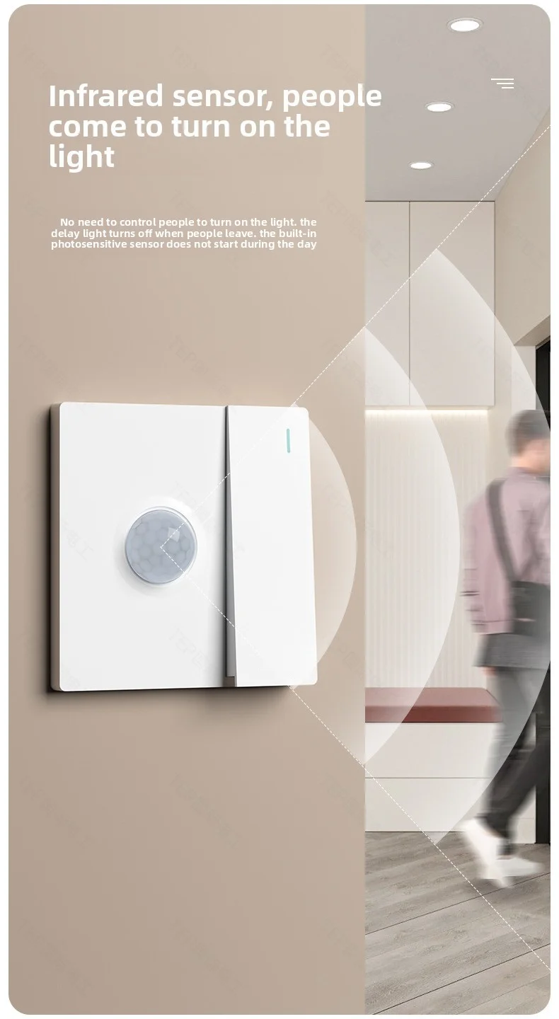 86 Type Sound And Light Control Switch Ultra-Thin Concealed S3d987e156dcd4cd283ad85ab7cf77620d