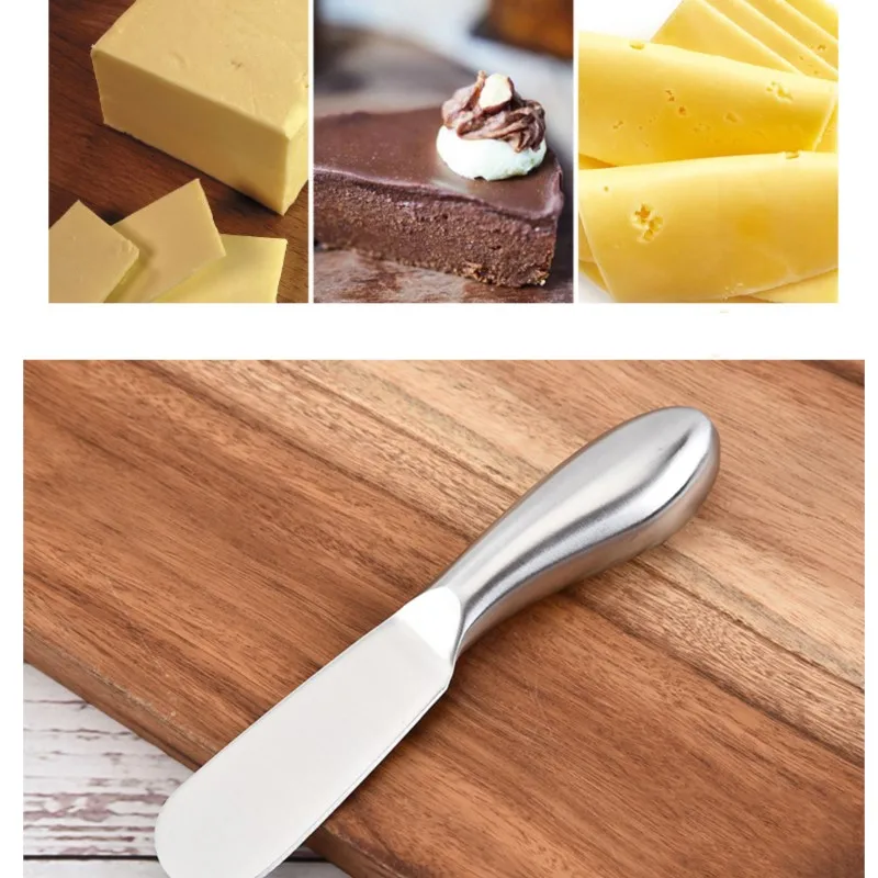 Butter Knife Cheese Knife Butter Cutter Stainless Steel Cheese Jam Spreaders Wipe Cream Multifunction Bread Knife Western Food Tableware Kitchen Gadget