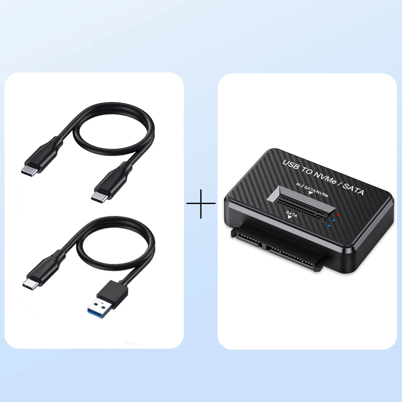 M2 SATA NVMe SSD를 USB 3.1 10Gbps에 연결하는 2.5인치 SATA SSD HDD 디스크 드라이브 어댑터용 직접 연결 플러그, M2 SSD 인클로저 도킹 베이스