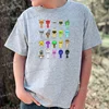 New Sprunki Kids T-shirt Cartoon Game Figure Printed Tops Tees Boys Girls Casual Short Sleeve Tshirt Summer Children's Clothing 4