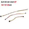 2pcs For DJI O3 Air Unit Flight Controller Direct Plug 6P Connecting Cable 10cm/15cm/20cm Silicone Wire For F4 F7 FC FPV Drones 1