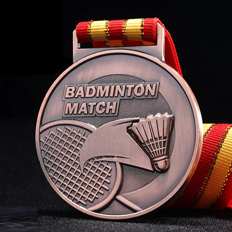 Basketball and Badminton Swimming and Fencing Medal, Can be Customized, Metal, General Gold, Silver and Bronze