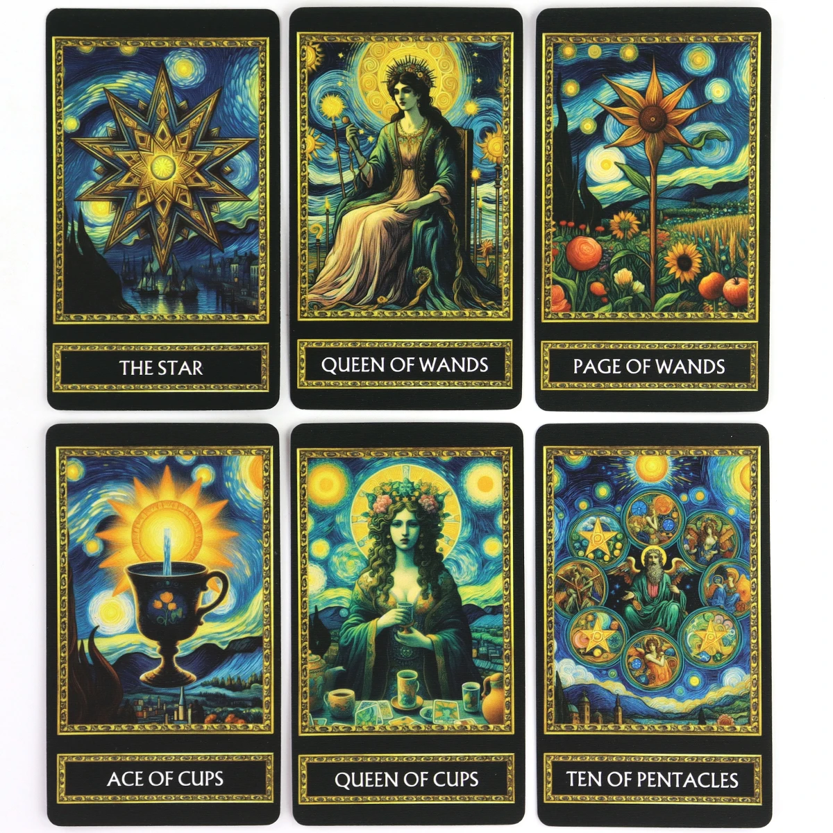 Van Gogh Tarot Cards For Family Party High Quality Fortune Telling Divination Tarot 78 Cards Deck 6