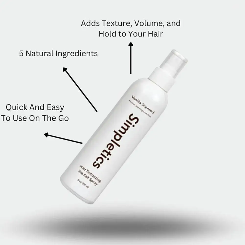 Sea Salt Hair Styling Spray Strong Hold for Thicker, Moisturized Curls, Nourishing Hair Shaping Spray with Oil for Defined Style