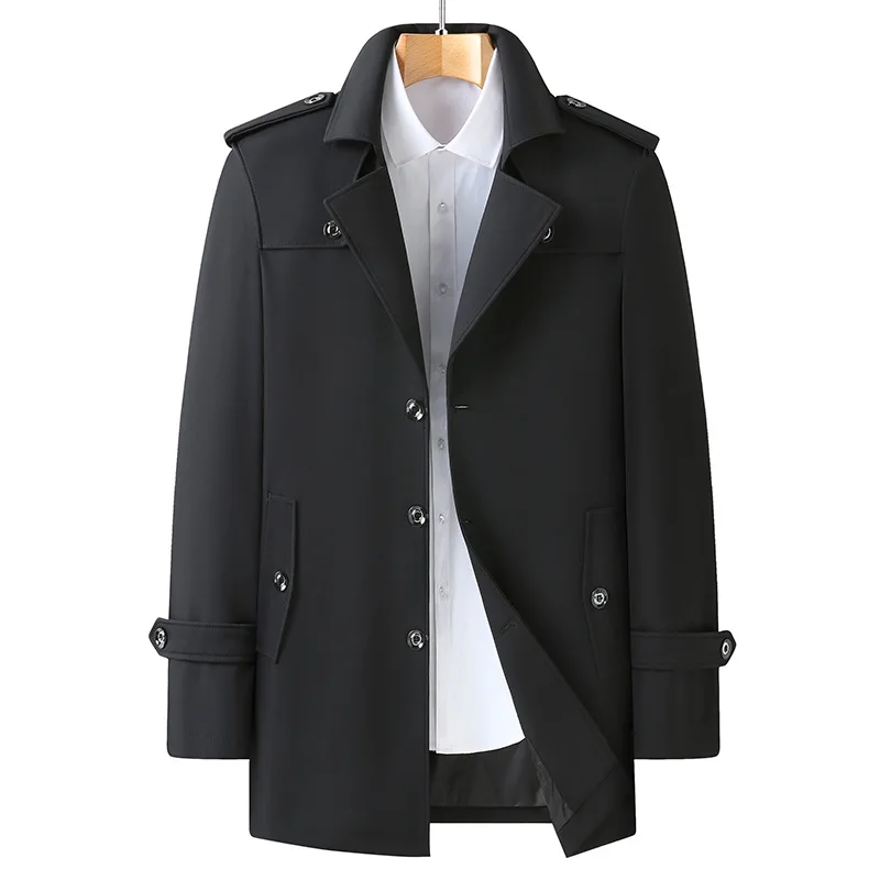 

New Arrival Fahsion Suepr Large Autumn Business Casual Suit Collar Trench Coat Plus Size L XL 2XL 3XL 4XL 5X 6XL 7XL 8XL