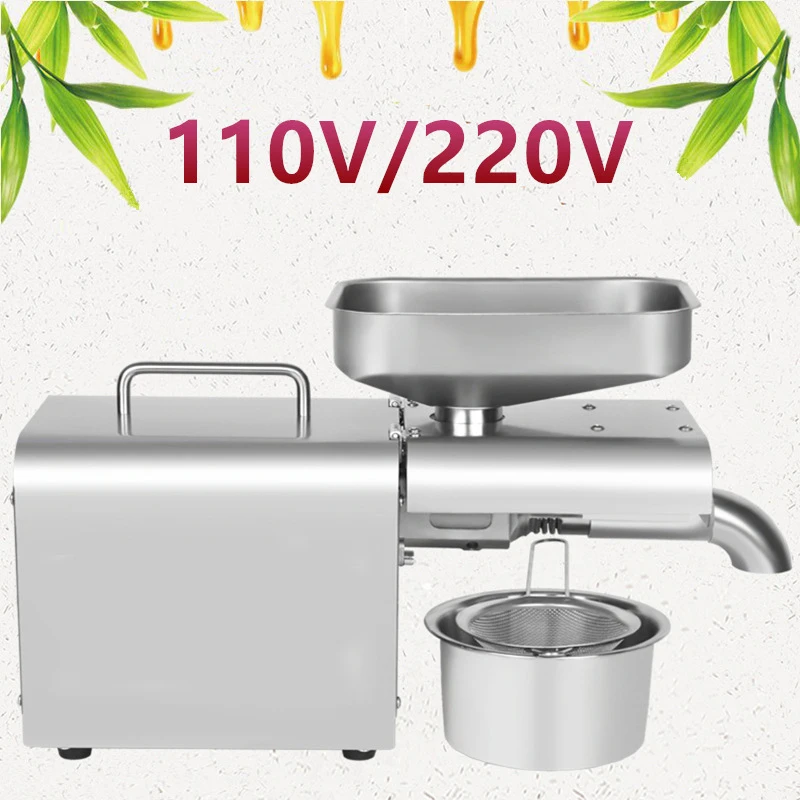 

Масляные прессы 110 В/220 В, Масляный Пресс 610 Вт, бытовой Масляный Пресс Для льняных семян, 3-5 кг/ч