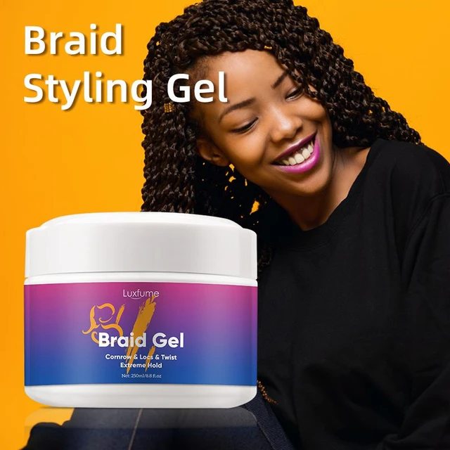 250ml Hair Braiding Gel Styling Waxes Cream Cornrow Locs Twist