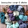3 Meter seersucker wrap for newborn photography props,stretch baby wrap for photo shoot 6