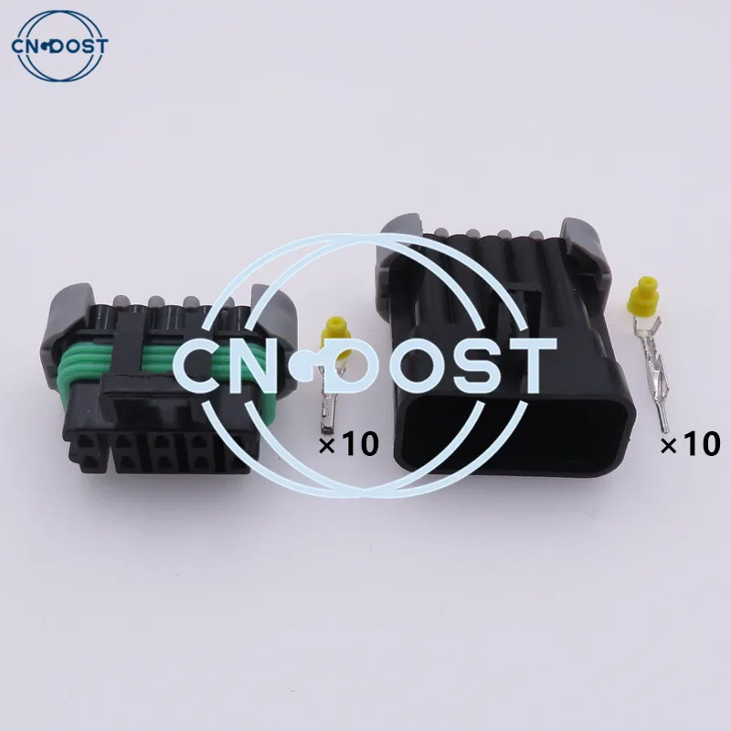 

1 Set 10 Pin 12045808 12065425 AC Assembly Automobile Waterproof Socket With Terminal Plug Car Sealed Diagnostics Connector