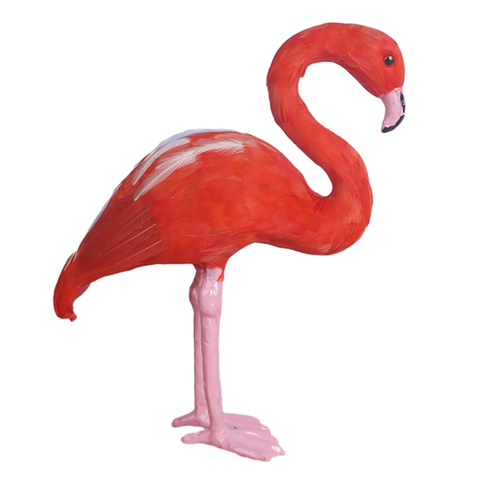 Flamingo Statue Artwork Decorative Animal Figurine for Lawn Backyard Outdoor