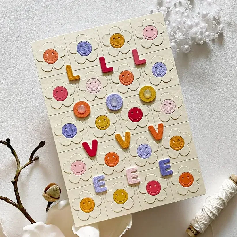 Mmao Craft Metall-Stanzformen, Stanzform, Sonnenblume, rechteckiger Rahmen, Scrapbook-Papier, Bastelmesser, Formklinge, Stanzschablonen