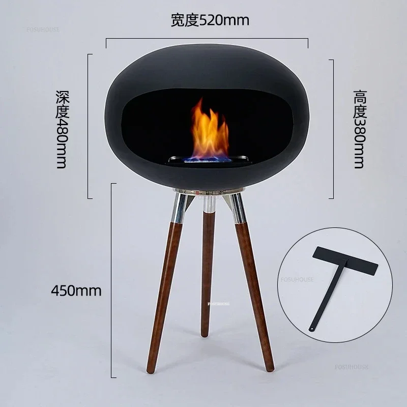 European Style Floor-standing Fireplaces Villa Homestay Decoration Home Living Room Fireplace Heater Modern Designer Ornaments