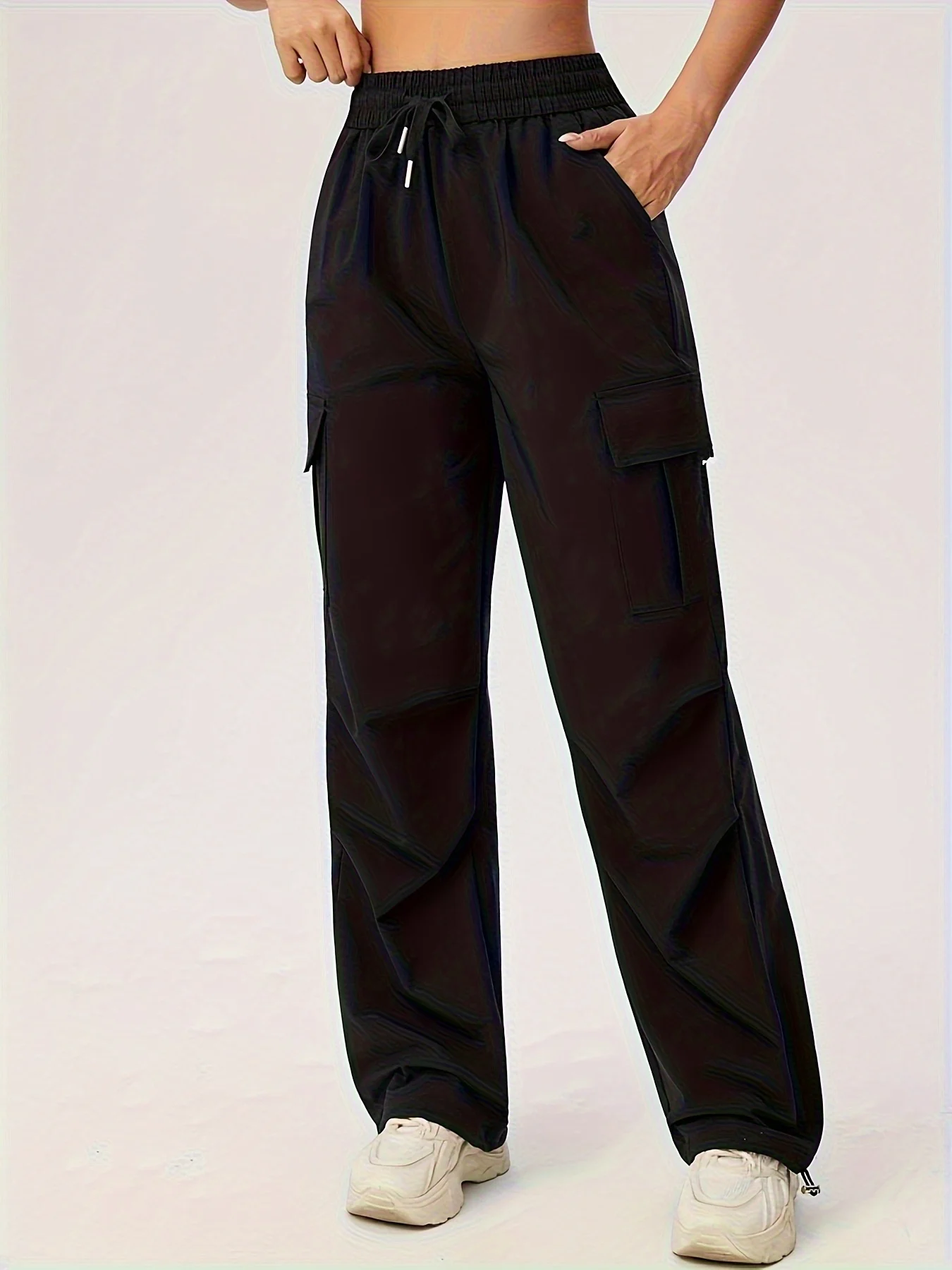Women's Casual Loose Sports Pants New High Waist Joggers Breathable Quick Dry Fitness Yoga Pants 1