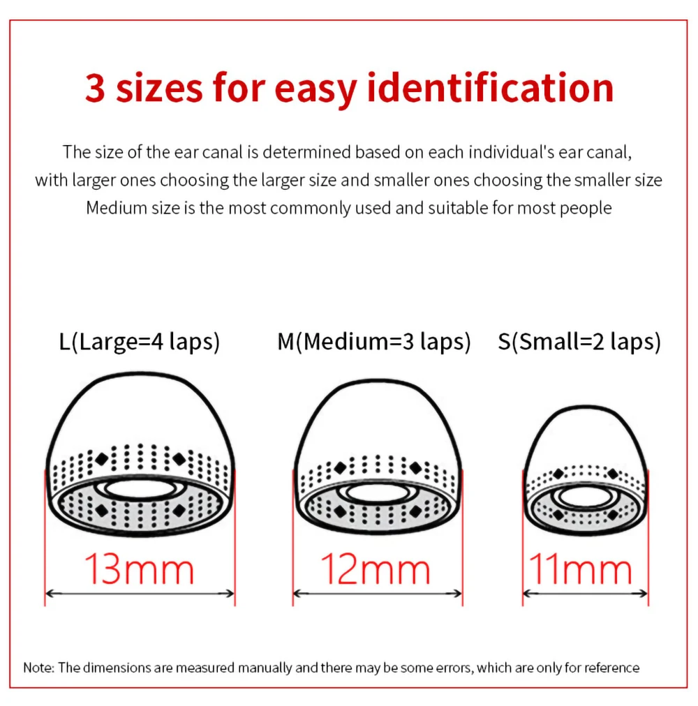 6Pcs Silicone Ear Tips for Sony WF-1000XM4 MDR-EX150AP EX250AP EX750BT Earphone Eartips Earbuds Tips 4-5mm In-ear Earplugs