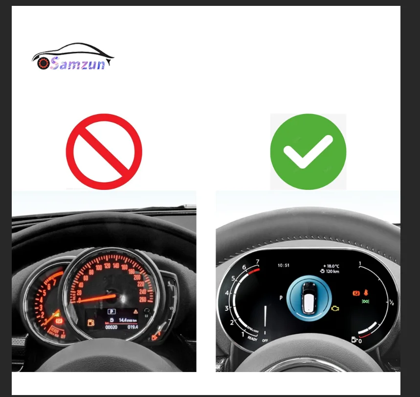 For MINI Cooper Clubman F54 F55 F56 F57 F60 2021 - 2023 Phone Holder Car Accessories LCD Tachometer Mobile Phone Bracket Support