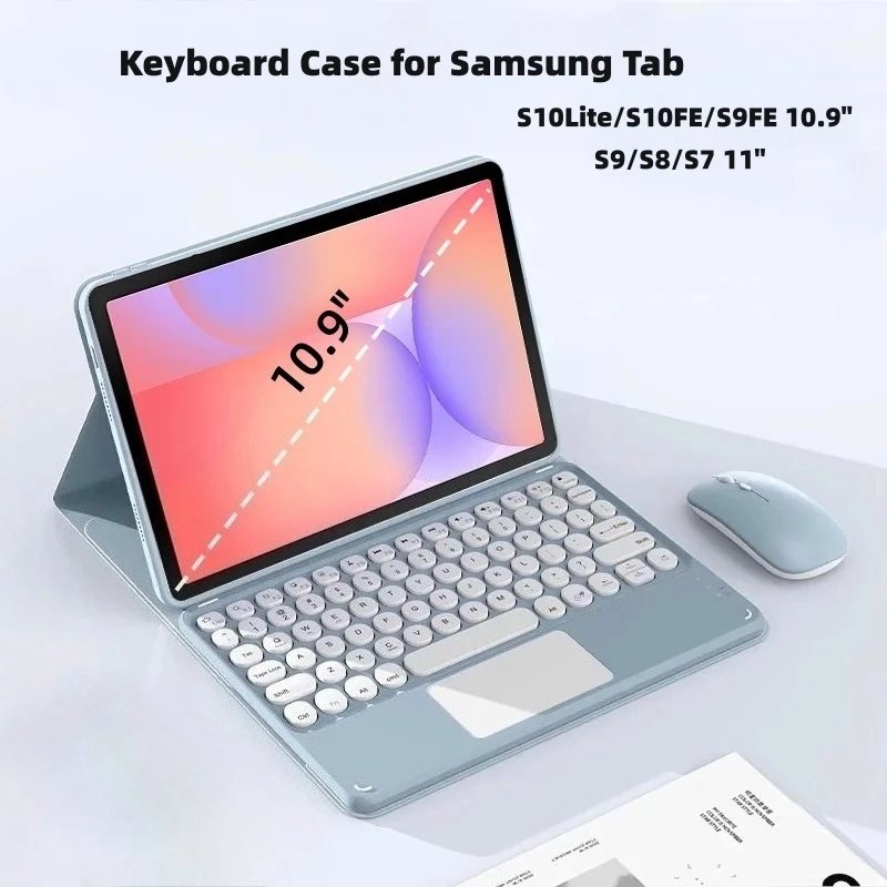 Premium Bluetooth Keyboard Case for Galaxy Tablets, 10.9 and 11