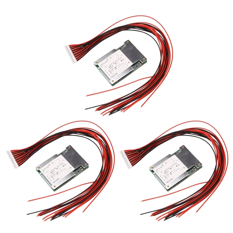 

3X 16S 48V 30A Lifepo4 Battery Protection Board BMS PCB With Balance For E-Bike Escooter