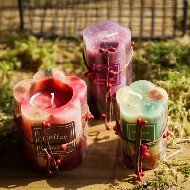 Hengeres Alak Aromaterápiás Gyertya Romantikus Esküvői Születésnapi Dekoráció Kreatív Otthoni Dekorációs Kiegészítők Viaszgyertyák - Image 4