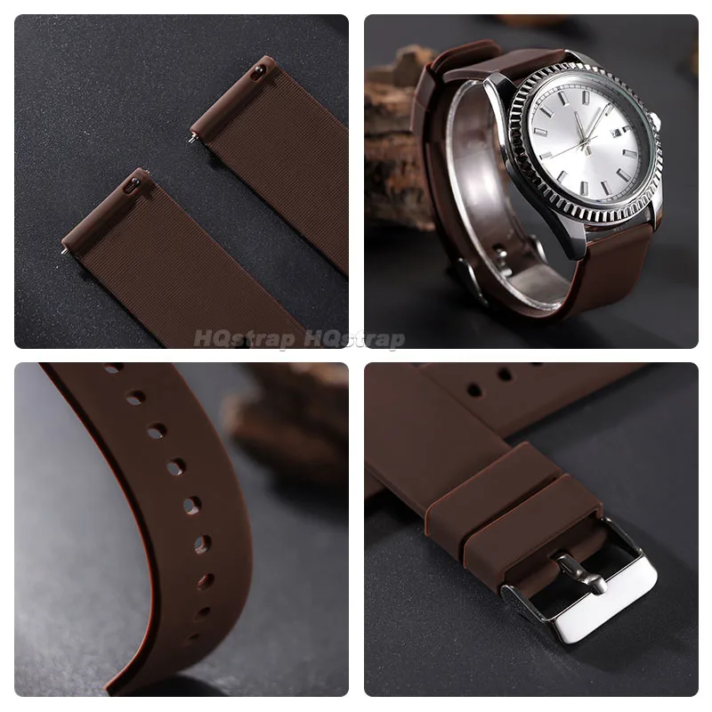 รูปสินค้า สายซิลิโคนกันน้ำ 12-24mm สำหรับนาฬิกา