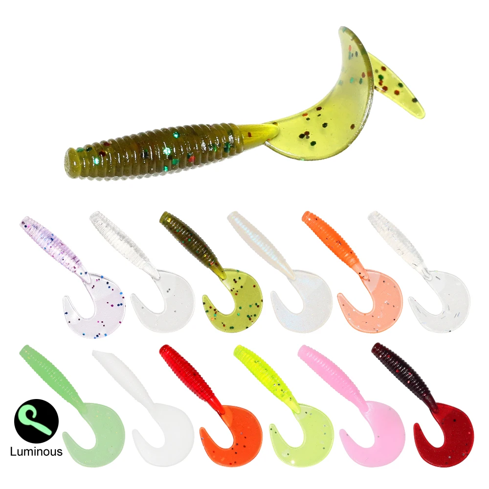120Pcs ο Ʈ ̳ 4cm0.4g  ̳ öƽ Ǹ  Moggot Grub Ȥ ٴ幰 Wobblers ũ    ׾ Swimbait