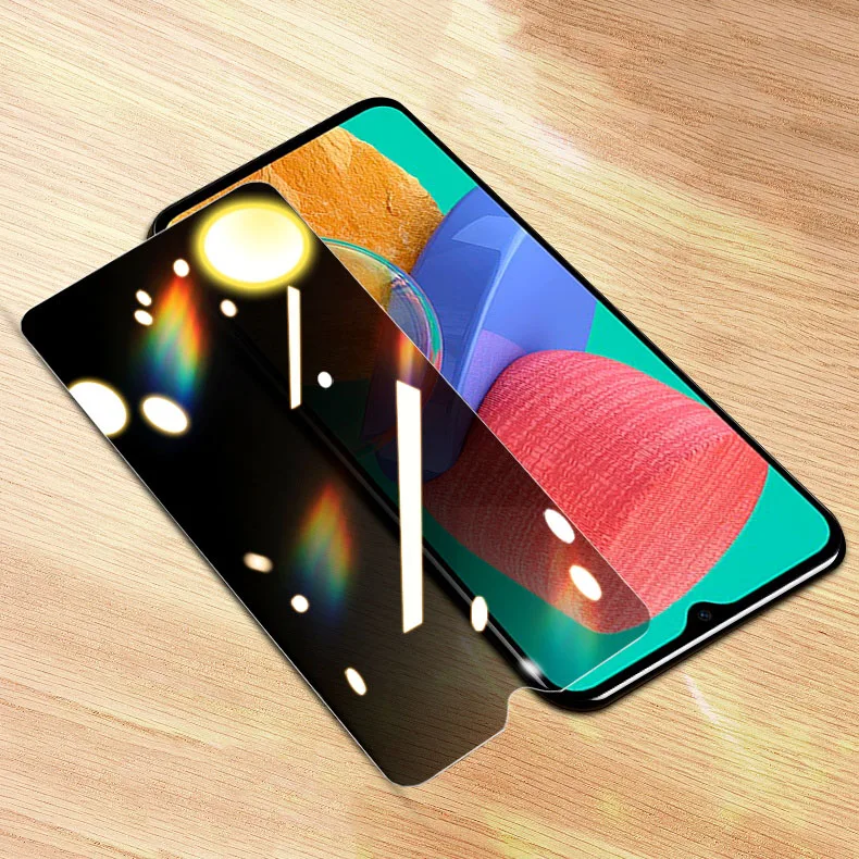 Per Samsung Galaxy M32 M21 2021 M13 F22 F13 A12 A23 Anti Spy Glare Vetro Temperato Privacy Screen Protector Cover Unlock Glass