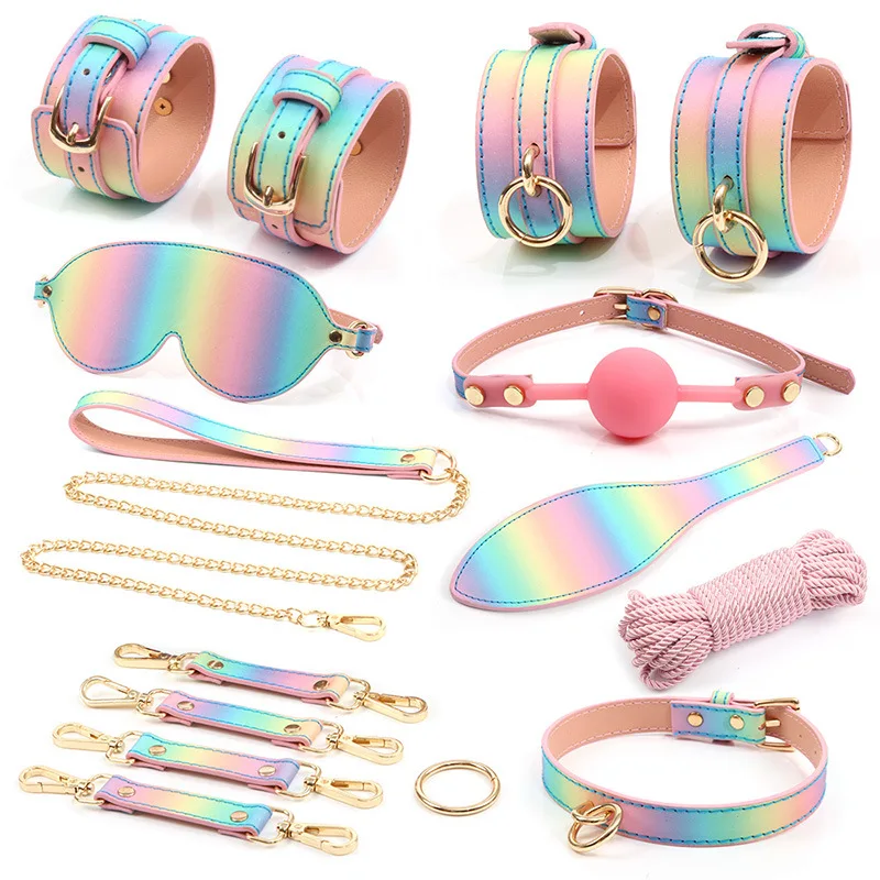 Handcuff Iron Pipe Set For Women's Erotic Play Women BDSM Complete Bondage set Kit