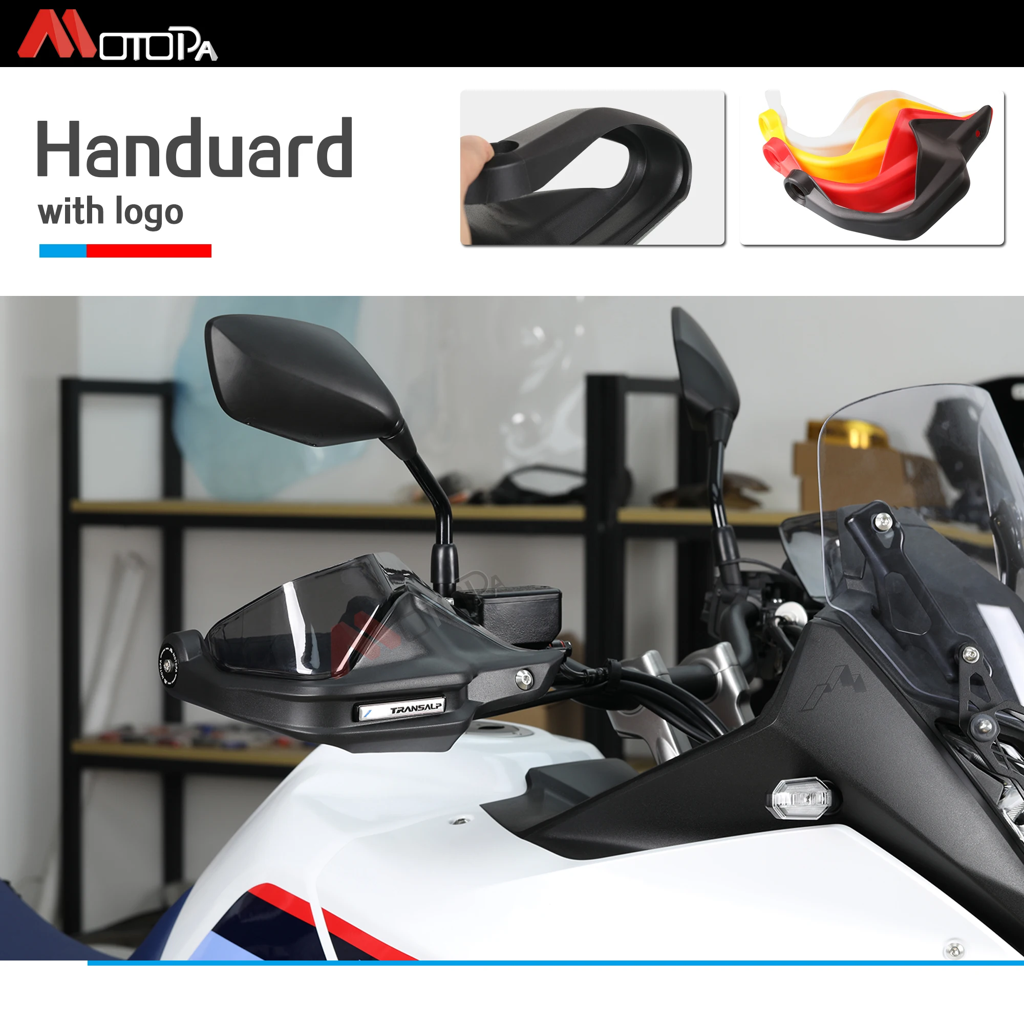 Paramani Per Honda Transalp 750 - Protezioni Manubrio In ABS - Antivento E Sicurezza - Foto 3